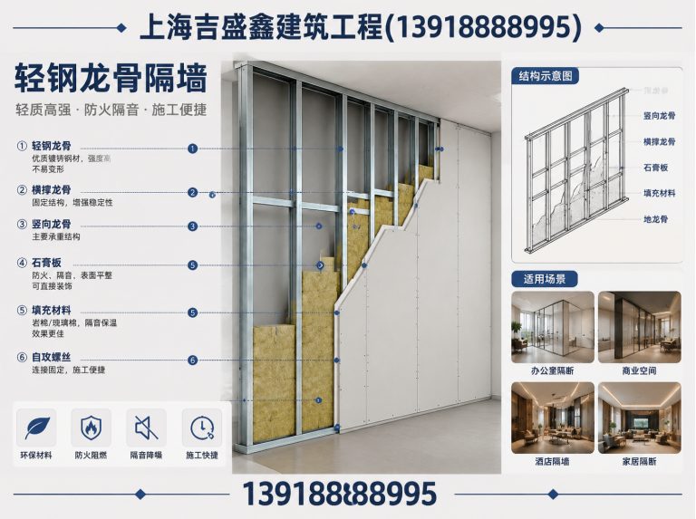 浦东新区隔墙吊顶工程展示图